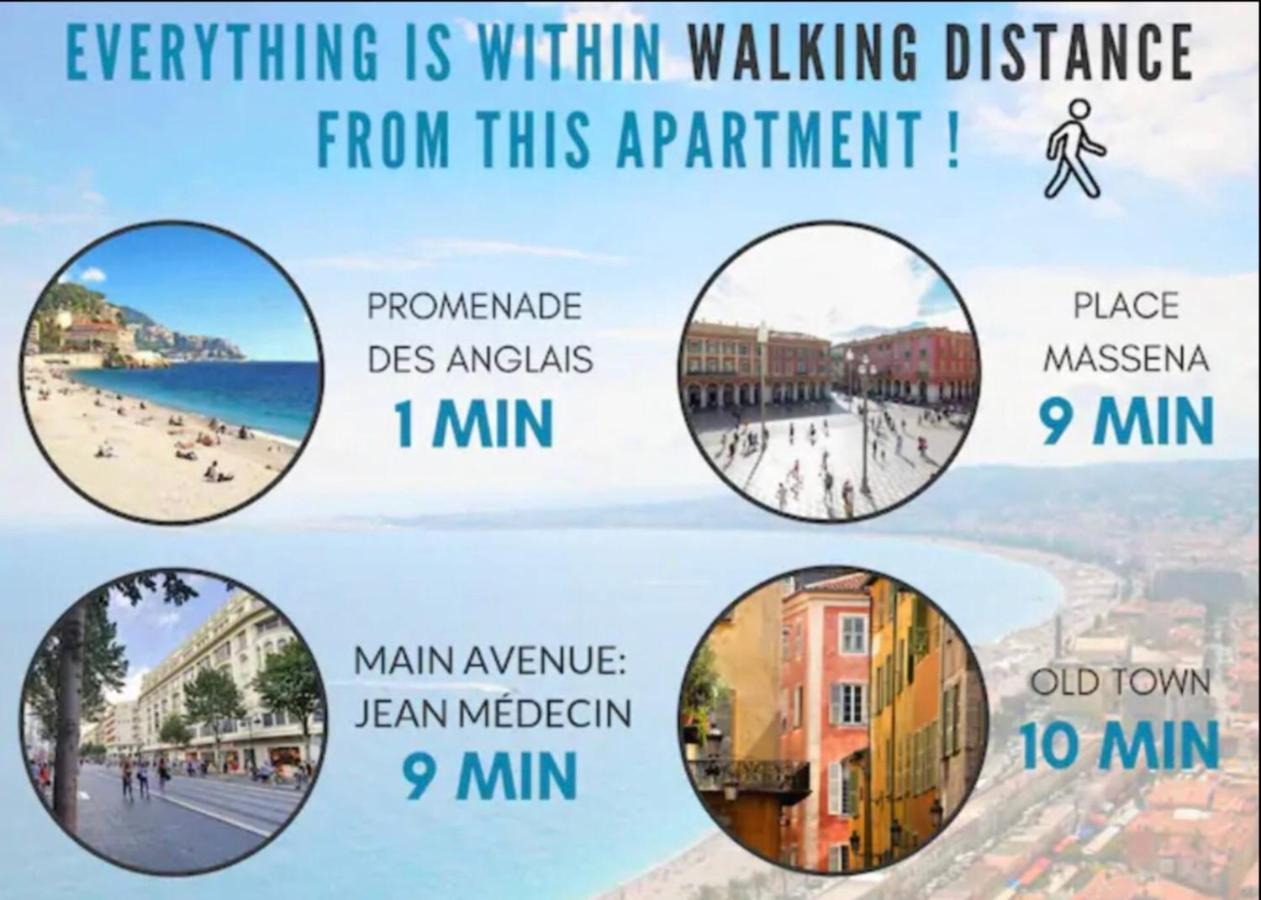Stunning Flat By The Beach, Carre D'or-negresco Lejlighed